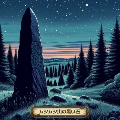 ムシムシ山の黒い石