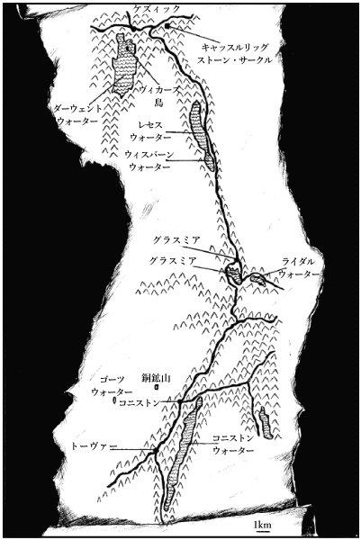 コニストンまでの地図